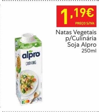 Recheio Bebidas naturais alpro promoção