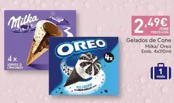Recheio Gelados milka promoção