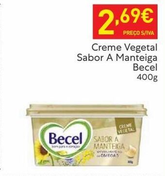 Recheio Margarina vegetal becel promoção