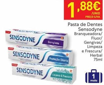 Recheio Pasta de dentes sensodyne promoção