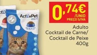 Recheio Ração para gatos activpet promoção