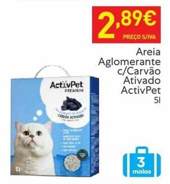 Recheio Areia para gato activpet promoção