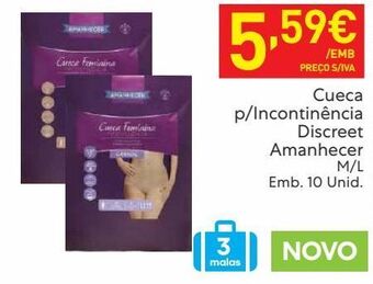 Recheio Incontinência amanhecer promoção