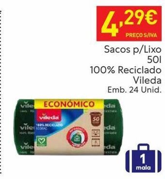 Recheio Sacos de lixo vileda promoção