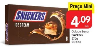 Minipreço Gelados snickers promoção