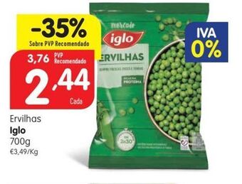 Minipreço Ervilhas verdes iglo promoção