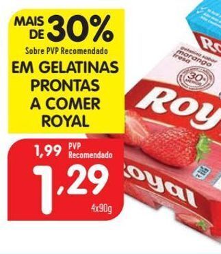 Minipreço Gelatina royal promoção