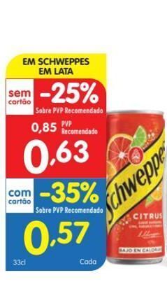 Minipreço Refrescos schweppes promoção