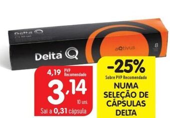Cápsulas de café delta q