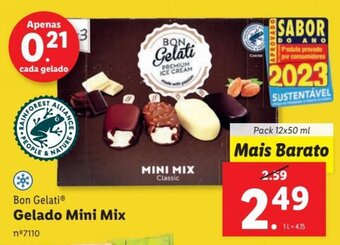 Lidl Bon Gelati Gelado Mini Mix promoção