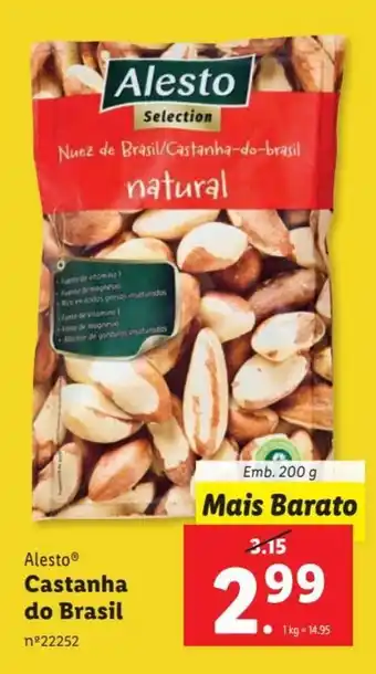 Lidl AlestoⓇ Castanha do Brasil Emb. 200 g promoção