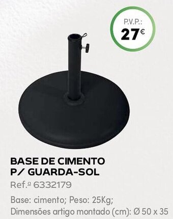 Continente BASE DE CIMENTO P/ GUARDA-SOL promoção