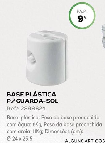 Continente BASE PLÁSTICA P/GUARDA-SOL Ref. 2898624 promoção