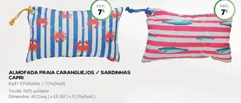Continente ALMOFADA PRAIA CARANGUEJOS / SARDINHAS CAPRI promoção