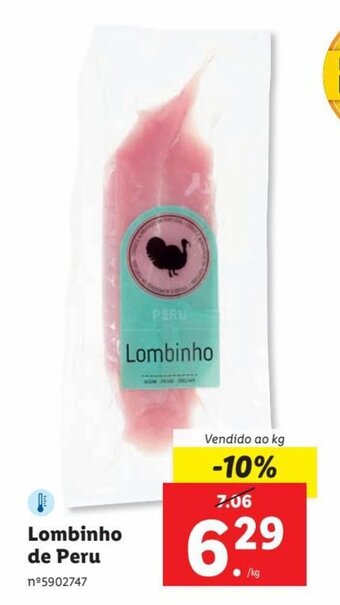 Lidl Lombinho de Peru promoção
