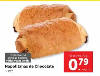 Lidl Napolitanas de Chocolate promoção