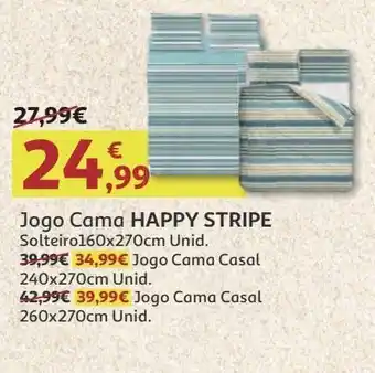 Auchan Jogo cama casal promoção