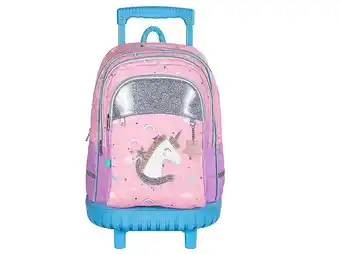 Auchan Mochila auchan rosa unicorn 51x19x35cm promoção