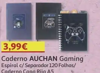 Auchan Caderno espiral a5 auchan promoção