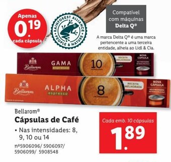 Lidl Bellarom Cápsulas de Café promoção