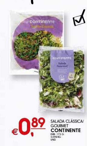 Meu Super Saladas prontas continente promoção