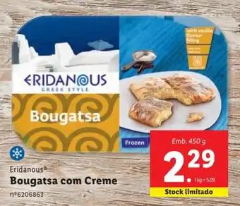 Lidl Eridanous Bougatsa com Creme Emb. 450 g promoção