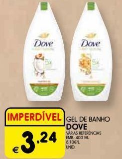Meu Super Gel de banho dove promoção