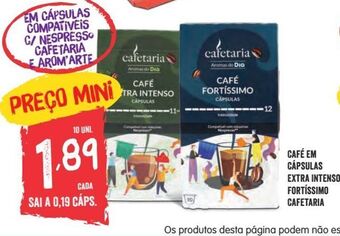 Minipreço Cápsulas de café promoção