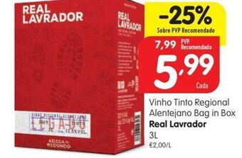 Minipreço Vinho tinto real lavrador promoção
