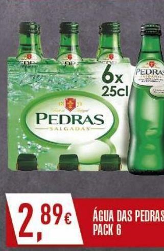 Água pedras salgadas