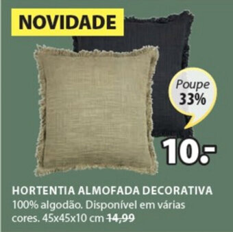 Hortentia Almofada Decorativa 45x45x10cm