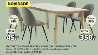 JYSK Gadeskov Mesa de Jantar promoção