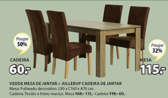 JYSK Vedde Mesa de Jantar promoção