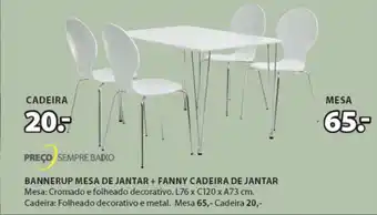 JYSK Fanny Cadeira de Jantar promoção