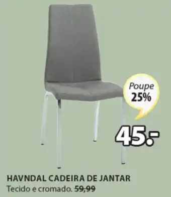 JYSK Havndal Cadeira de Jantar promoção