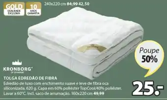 JYSK Kronborg Tolga Edredão de Fibra promoção