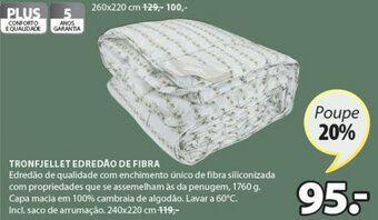 Tronfjellet Edredão de Fibra