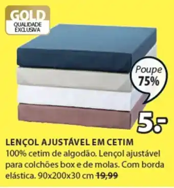 Lençol Ajustável em Cetim