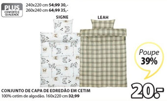 JYSK Conjunto de Capa de Edredão em Cetim promoção