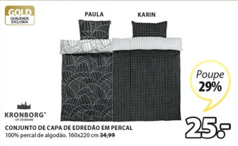Kronborg Conjunto de Capa de Edredão em Percal