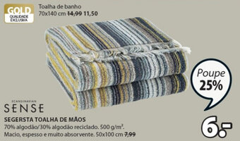 JYSK Sense Segersta Toalha de Mãos promoção
