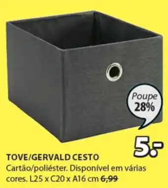JYSK Tova/Gervald Cesto promoção