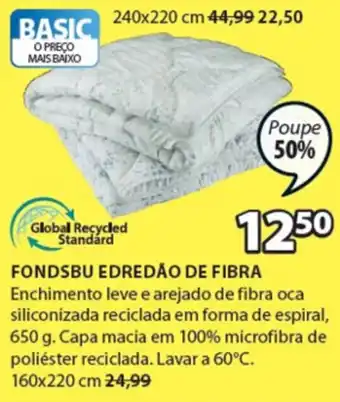 JYSK Fondsbu Edredão de Fibra promoção