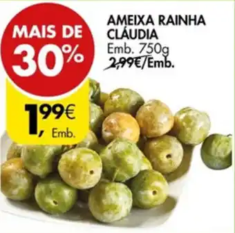 Pingo Doce Ameixa Rainha Cláudia 750g promoção