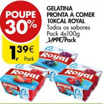 Gelatina Pronta A Comer 10KCAL Royal Pack 4x100g