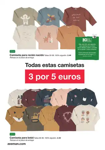 Zeeman Camiseta para recién nacido/Camiseta para bebé promoção