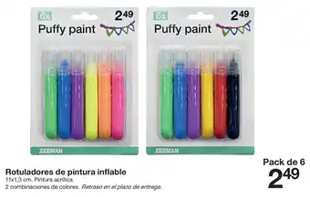Rotuladores de pintura inflable