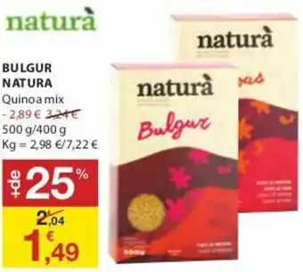 E.Leclerc Bulgur Natura promoção