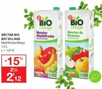 E.Leclerc Néctar Bio Village 1,5L promoção