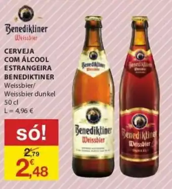 E.Leclerc Cerveja Com Álcool Estrangeira Benediktiner 50cl promoção